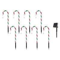 Magideal - Luces Solares Navideñas De Bastón De , Luces Solares Para Marcadores De Caminos, Luces Navideñas De Estaca Para Caminos, Para , Porche Estrella