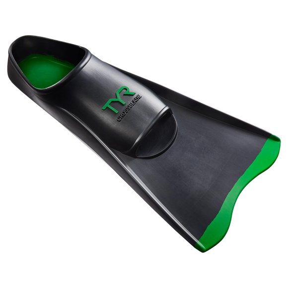Fins TYR Crossblade 2.0 unisex para adultos, color negro y verde, talla XS