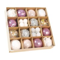 Bothyi - 30 Piezas De Adornos Para Árboles De Navidad, Regalo De Decoración Navideña Para Restaurante, Hotel, Oficina, Color Rosa