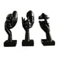 thumbnail image 1 of 3 Piezas De Estatuas De Pensador, Decoraciones De Escritorio Para Sala De Estar, Escritorio, Decoración Del Hogar, Negro, 1 of 5