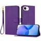thumbnail image 1 of Funda Cartera para iPhone 16E Tarjetero Soporte Magnético y Correa Morado, 1 of 5