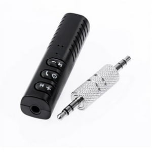 Impormaipu - Adaptador Transmisor Receptor Bluetooth Radio Auto Auxiliar Carro Equipo De Sonido Recargable 3Hrs (Cilindro)