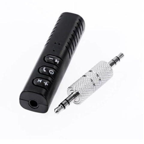 Impormaipu - Adaptador Transmisor Receptor Bluetooth Radio Auto Auxiliar Carro Equipo De Sonido Recargable 3Hrs (Cilindro)