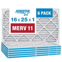 Filtro De Aire Aerostar Merv 11 Plisado 16X25X1 (Paquete De 6)