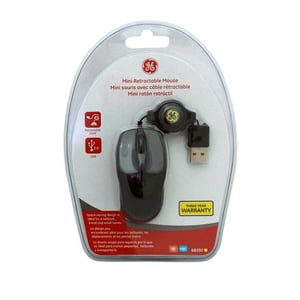Mini Mouse Óptico Retráctil Negro General Electric