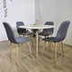 thumbnail image 1 of Comedor Mesa blanca 80cms + 4 Sillas Scoop Lino Gris, 1 of 3