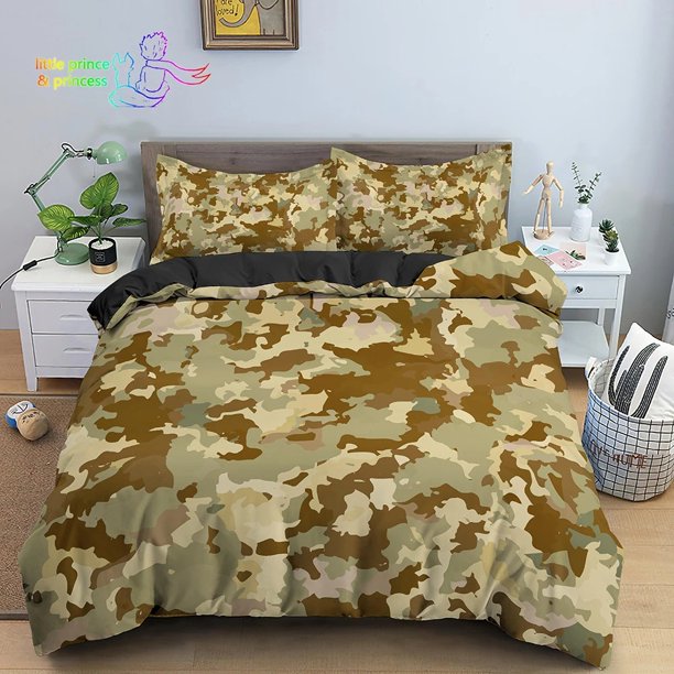 Classic Camouflage Pattern Bedding Set Bed Set Adult Kid Bedroom Bedding Gift