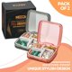 thumbnail image 4 of Pastillero Compacto MEDca Diario, Pack de 2, 4 Compartimentos con Divisor, Resistente al Agua, Negro y Rosado, Sin BPA, 4 of 9