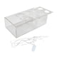 thumbnail image 3 of Florero Rectangular Florero Transparente Para Centro De Mesa Fiesta De Celebración Con Luz, 3 of 3