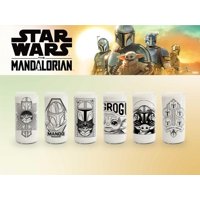Green Glass - Mandalorian 3 - Juego De 6 Vasos Negro