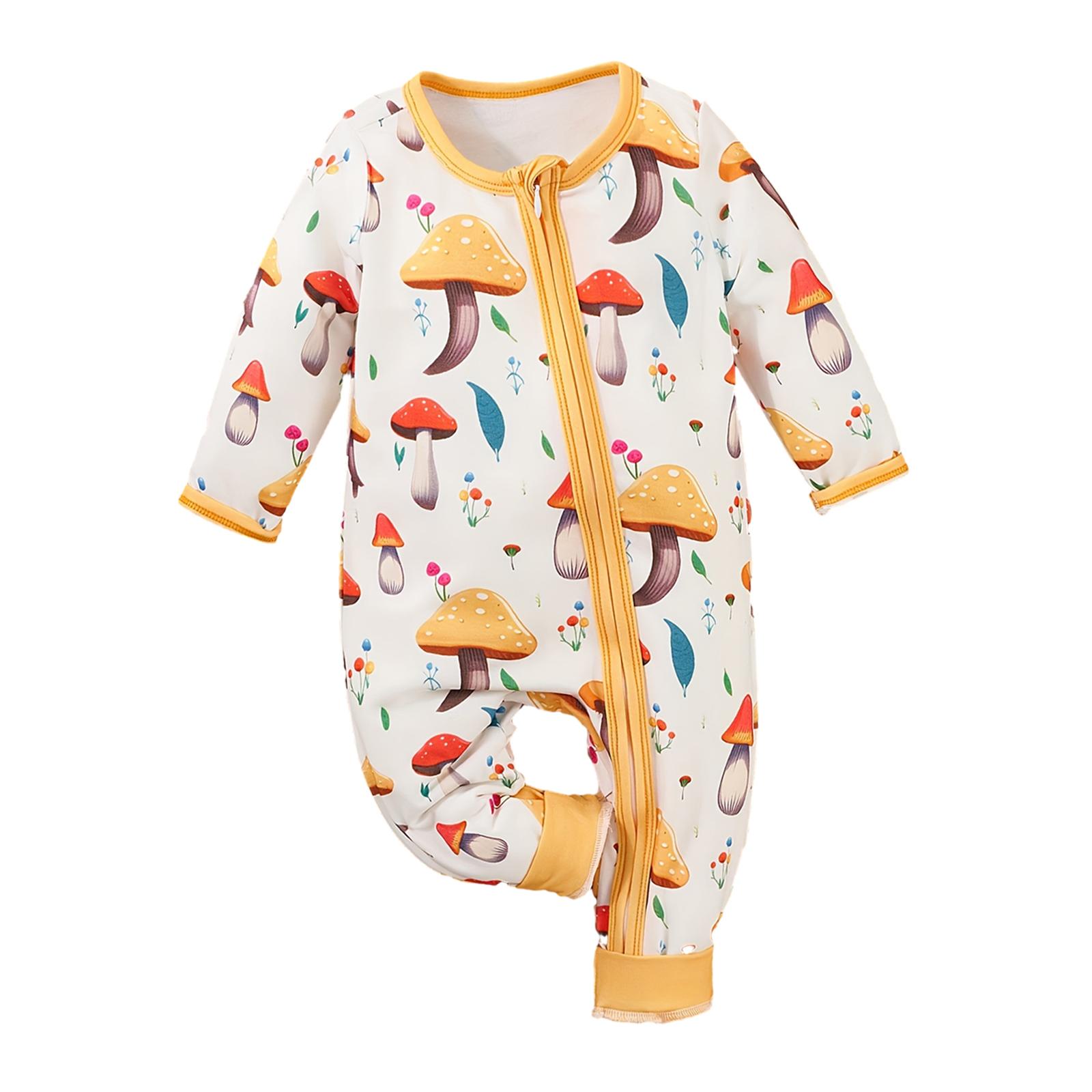 Magideal - Ropa De Bebé De Manga Larga Para Primavera Y Otoño, Mono De Dibujos Animados A La Moda, Traje Para Escalar, Ropa Estampada, Mameluco Cómodo Para Niños 3 A 6 Meses