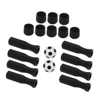 Ioensy - Mangos De Futbolín, Mini Juego De Fútbol De Mesa, Prácticos Tapones Octogonales Negros
