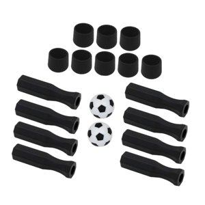Ioensy - Mangos De Futbolín, Mini Juego De Fútbol De Mesa, Prácticos Tapones Octogonales Negros