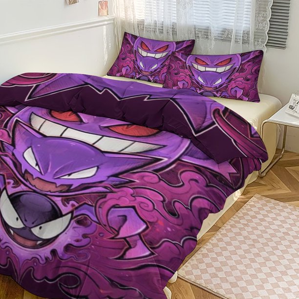Ge_ngar Print Bedding Set Pattern Duvet Cove Set 3 Pieces 1 Quilt Cover And 2 Pillowcases for Women Men Teens