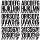 thumbnail image 1 of Calcomanías de letras Metsyth 520 piezas, vinilo impermeable, 7.6 cm, negras, 1 of 8