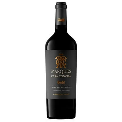 Vino Tinto Cabernet Sauvignon Gold 14.5° Botella 750 Ml Marques De Casa Concha