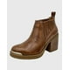 thumbnail image 1 of Botin para mujer elasticado con taco Café, 1 of 4