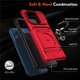 thumbnail image 5 of Para Motorola Moto G Stylus 5G 2025 Funda de Teléfono con Soporte de Anillo para Dedo y Pata de Apoyo, Ranuras para Tarjetas, Resistente a Golpes, Resistente, Protectora, Compatible con Soporte, 5 of 7