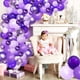 thumbnail image 2 of Kit de arco de guirnalda de globos OuMuaMua de 100 piezas en tonos morados, surtido de 5" y 12", con confeti metálico claro pastel oscuro, para decoraciones de bodas, cumpleaños, graduaciones y fiesta, 2 of 7