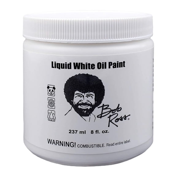 Pintura al óleo Bob Ross Liquid White, tarro de 237 ml