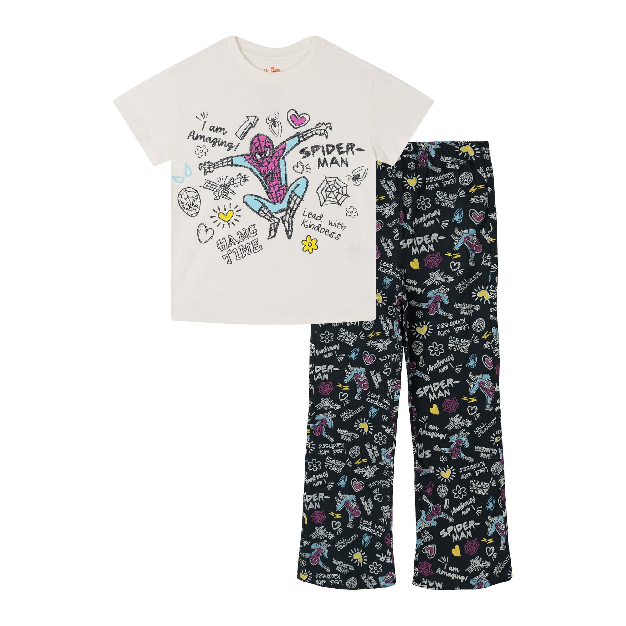 Conjunto De Atuendo: Camiseta Y Leggings De Marvel Spider-man Para Niñas Grandes