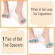 thumbnail image 2 of Separador de dedos DR. JK ToePal de gel, 2 pares, para mujer y hombre, 2 of 7
