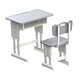 thumbnail image 3 of Escritorio De Casa Mu?eca Y Silla Juego De Sillas 1/12 Modelo De Muebles Peque?os Para Accesorios De Fotos Gris, 3 of 5