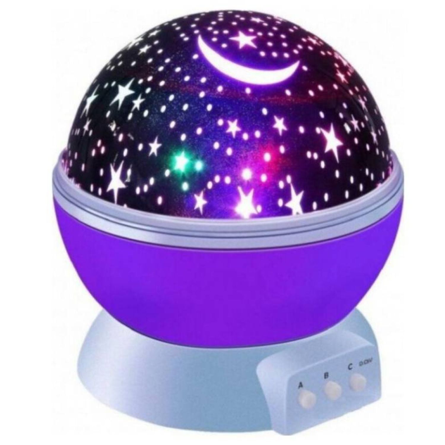 Invencible - Esopantacuco Estrellas Led Morado Arrimo Mesa Noche Mesita Infantil Mx31