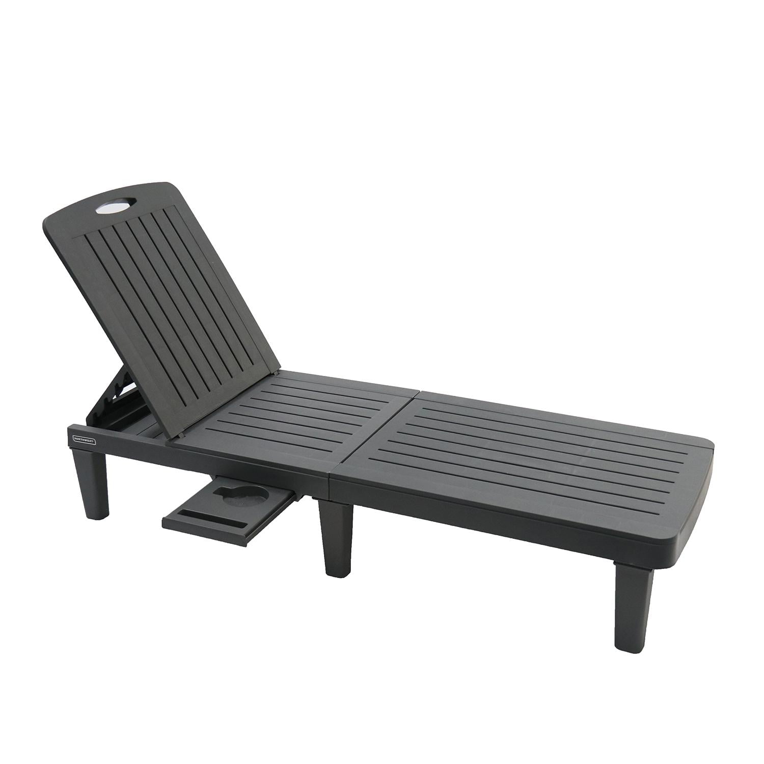 Reposera Piscina Playa Terraza Amalfi Gris Con Mesa Northwest