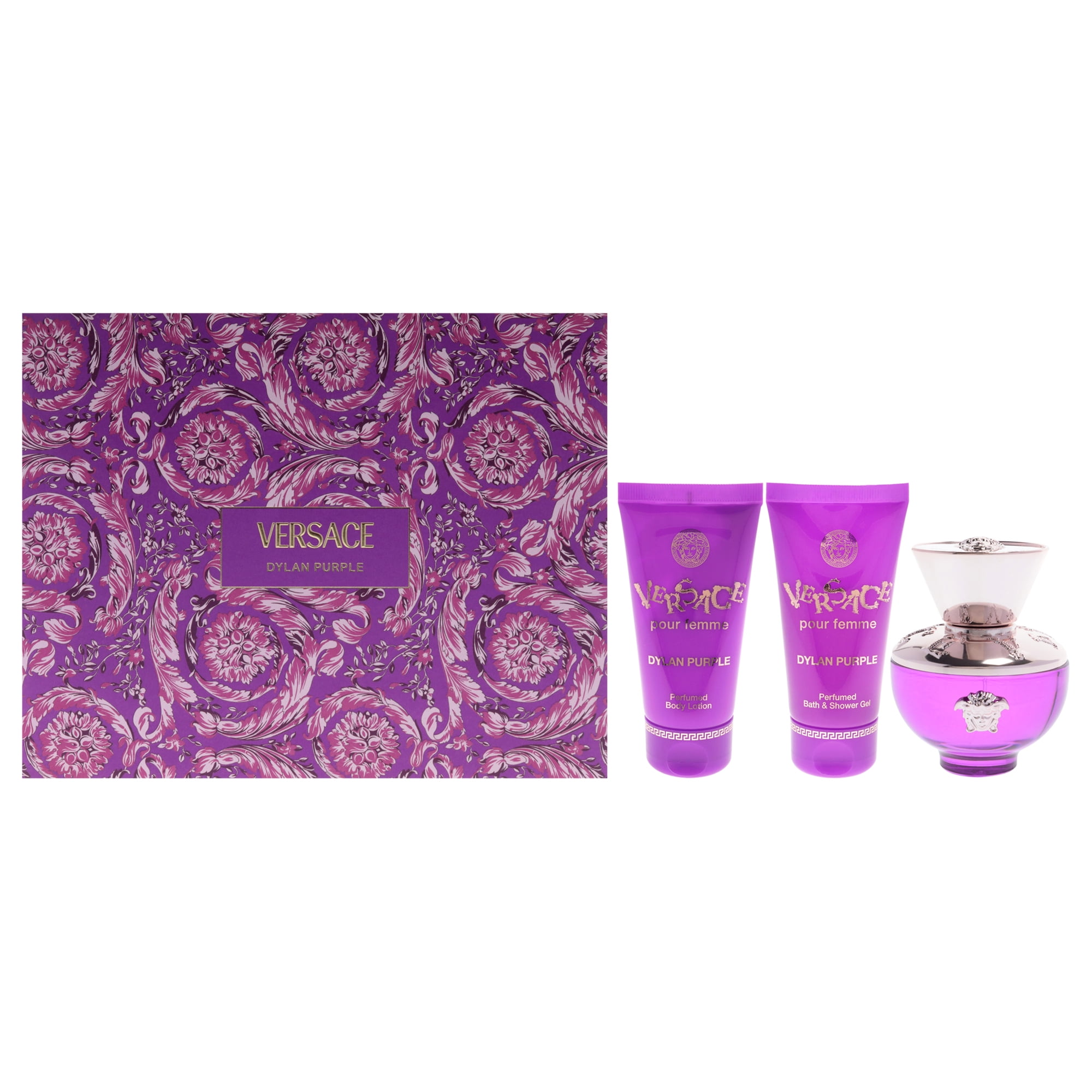 Set De Regalo Perfume Versace Dylan Purple Edition Edp 50ml Mujer
