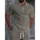 thumbnail image 1 of Polera Hombre Manga Corta Textura Suave Cierre Tendencia 0273, 1 of 3