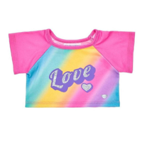 Polera Arcoiris Corazon 2 Build A Bear