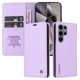 thumbnail image 1 of Funda Billetera de Cuero para Samsung Galaxy S25 Ultra con Tarjetero y Soporte - Tapa Magnética Morado, 1 of 6
