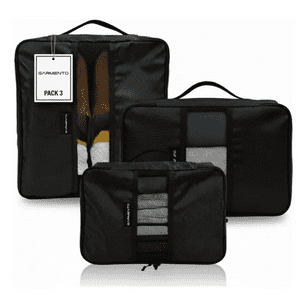 3 Organizadores De Equipaje Viaje Garmento Maleta Y Mochila