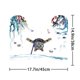 thumbnail image 1 of 1pc Modern Swimming Cat Shower Curtain and Rugs Set - Waterproof Bathroom Decor with 12 Rings - Includes Toilet Lid Cover, 1 of 5