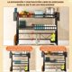 thumbnail image 4 of Escurridor de Trastes Acero Inoxidable sobre Fregadero, Grande Escurridor De Platos Ajustable De 2 Niveles, Escurreplatos sobre Fregadero 60-103cm, Estante para Platos Expandible para Cocina, 4 of 8