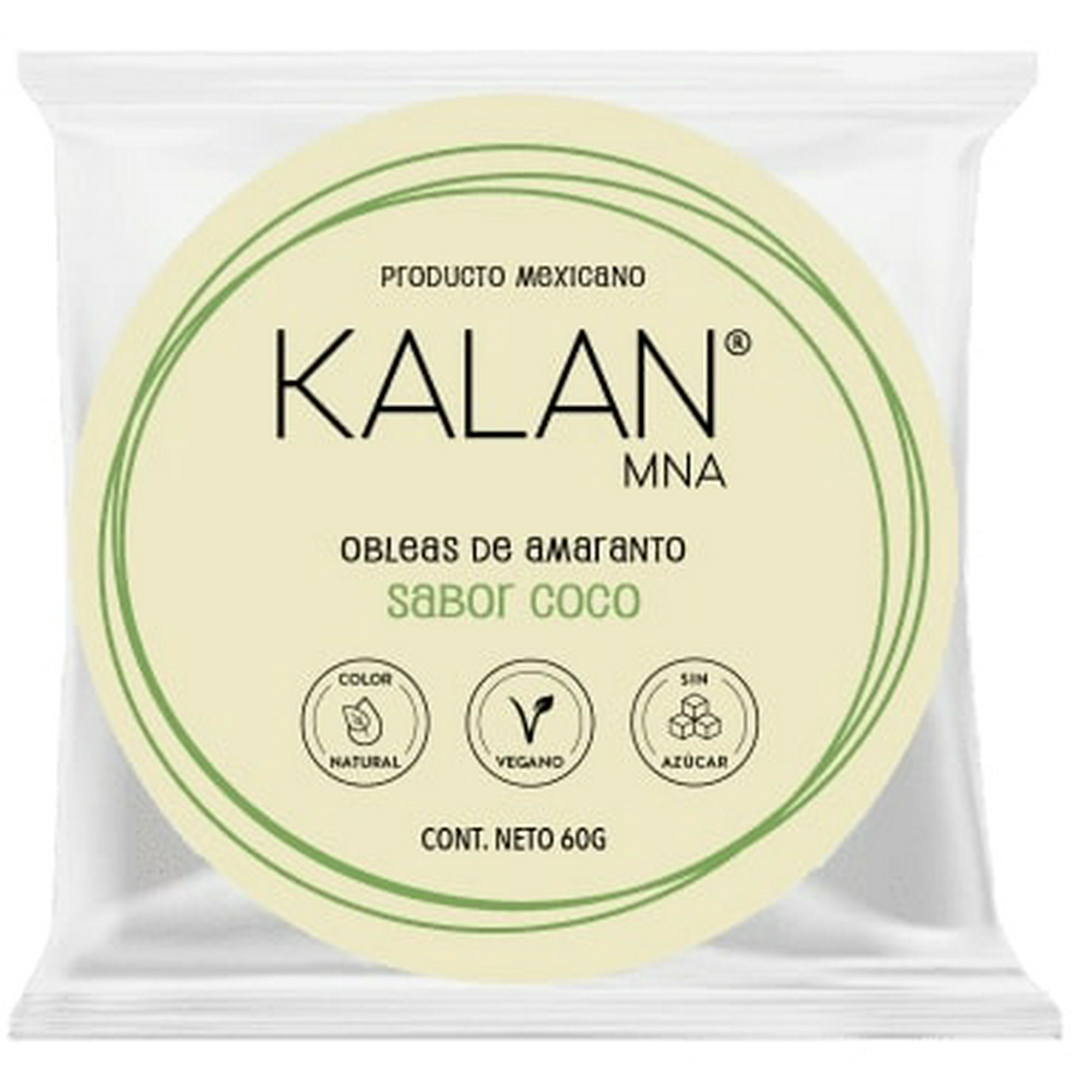 Kalan - Obleas De Amaranto Sabor Coco