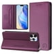 thumbnail image 2 of Funda Billetera con Soporte para iPhone 12 Pro Max Bloqueo RFID Plegable Violeta, 2 of 6