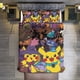 thumbnail image 1 of Halloween Pokmon 3 Piece Sets Full/Queen Size - Reversible Microfiber Quilts with Shams Soft Lightweight Bedspread Coverlet Comforter for All Season Bed Sheets, 1 of 4