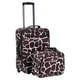 thumbnail image 1 of Juego de equipaje Rockland Fashion Softside con forma de jirafa vertical de 2 piezas, 1 of 8