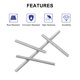 thumbnail image 3 of Uxcell 16Pack M4 x 20mm 0.7mm Pitch 304 Acero Inoxidable Varillas Roscadas Completamente, 3 of 6