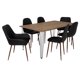 thumbnail image 2 of Juego De Comedor 4 Sillas Miel - Negro, 2 of 8