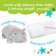 thumbnail image 3 of Almohada MEMORY MATES Gloria Hipopótamo 38 cm con Diario, 3 of 6