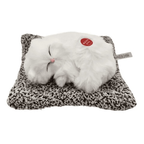 Genérico - Gatito De Peluche Realista Dormido Con Sonido ( Mauya) Marron