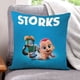 thumbnail image 1 of Cigüeñas Fundas de almohada de terciopelo con tema, regalos de funda de almohada, decoración para el hogar, cojín de lanzar, regalo de cumpleaños para fans y parejas.50*50cm., 1 of 6