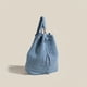 thumbnail image 2 of Vintage Denim Drawstring Bucket Backpack, Retro Travel Tote Daypack, Women's Fashion School Knapsack & Purse, 2 of 2