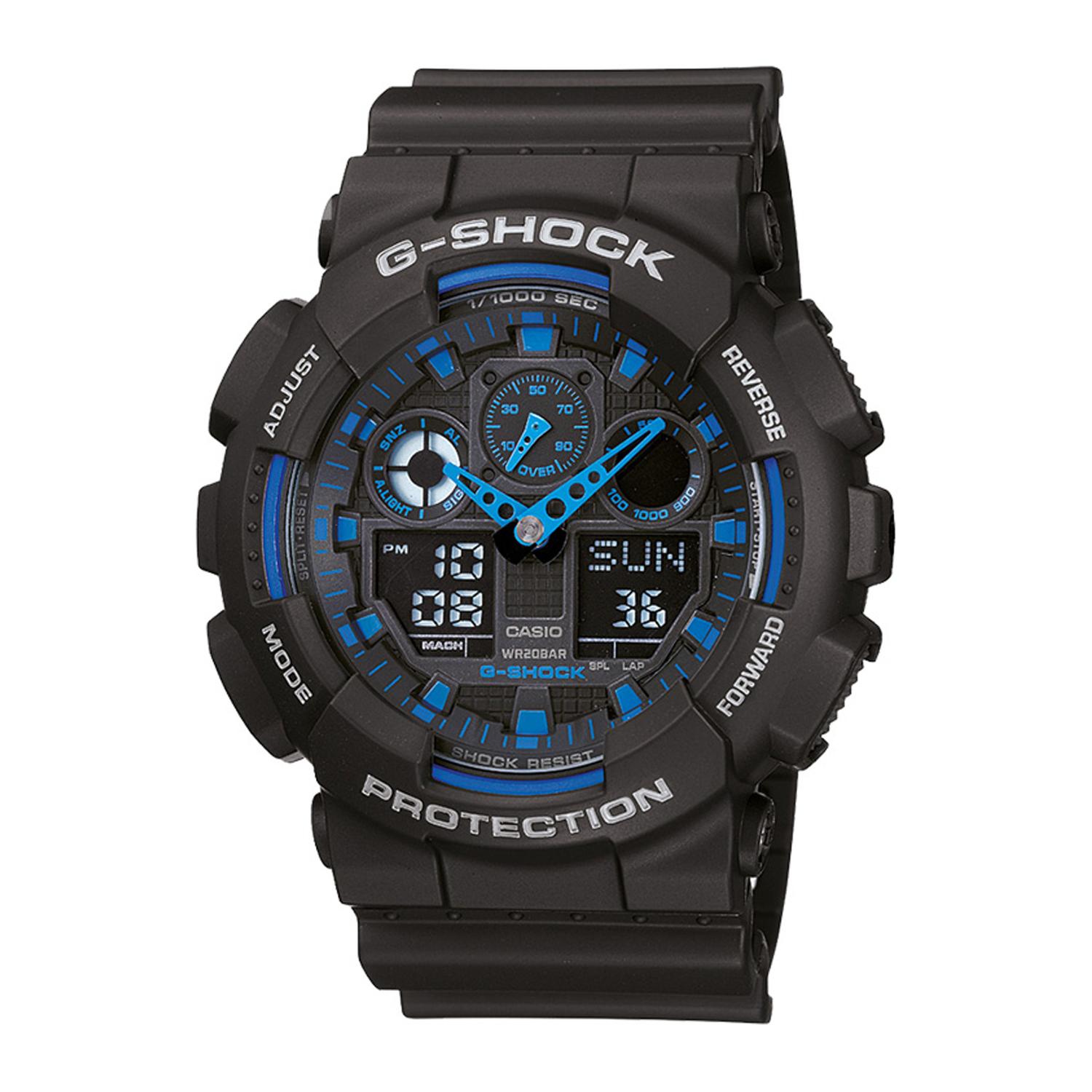 Reloj G-Shock Ga-100-1A2Dr Resina Hombre Negro Negro