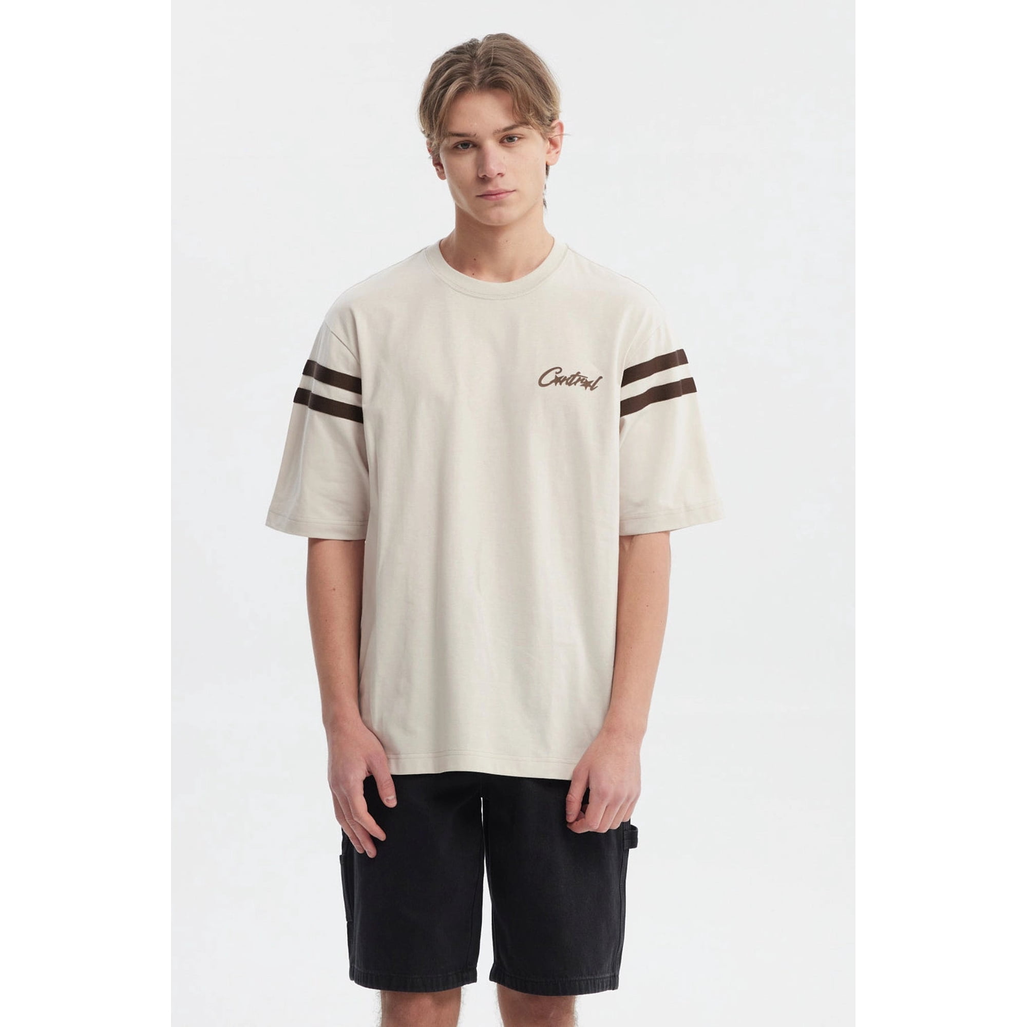 Fashionspark - Polera Hombre Oversize Beige - Vlll