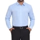 thumbnail image 1 of INSPIRE CHIC Camisas de Vestir de Manga Larga para Hombre con Patrón de Cuadros de Negocios L Azul Blanco, 1 of 5