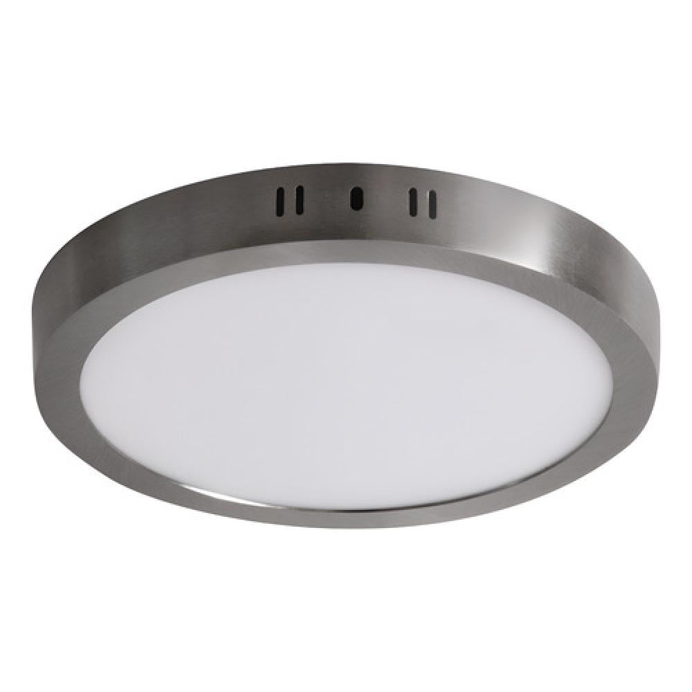 Teimporta - Panel Led Plafón Sobrepuesto Redondo Satinado 18w Luz Neutra Satinado